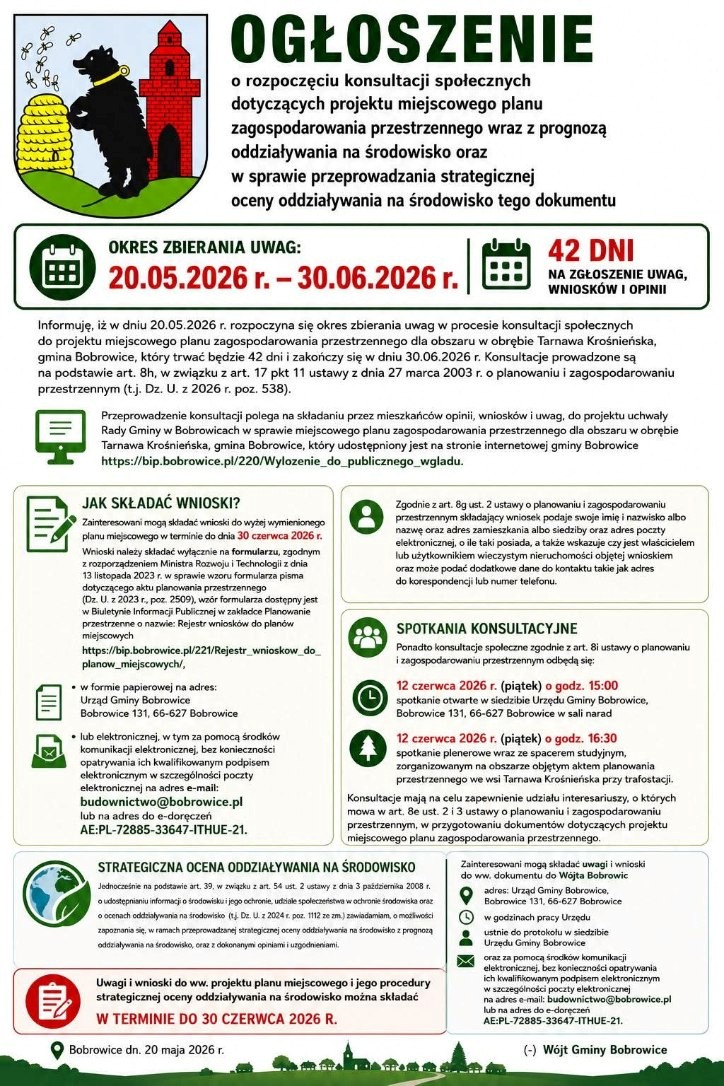 Skan ogłoszenia urzędu — pełna treść pod obrazem