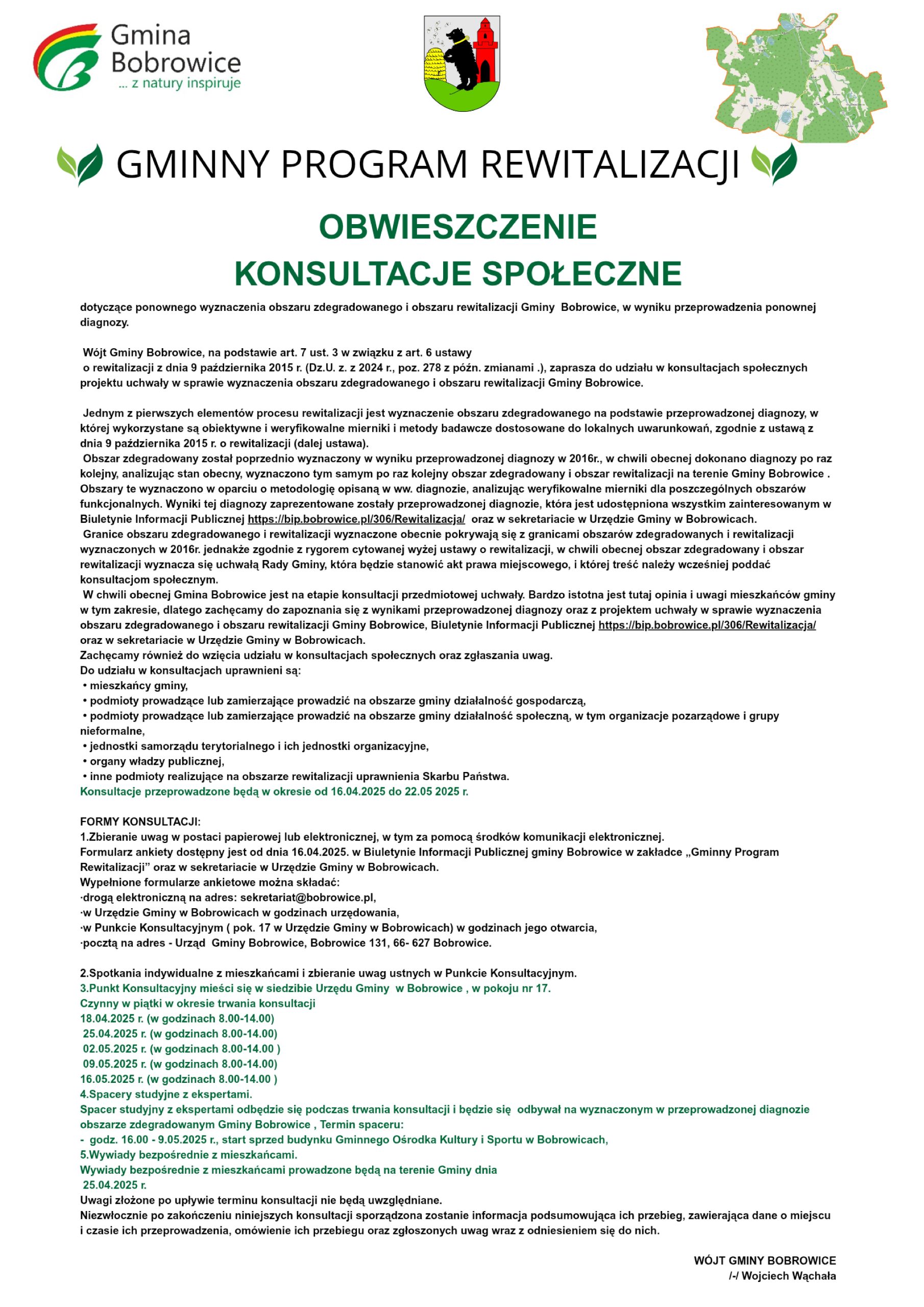 Skan ogłoszenia urzędu — pełna treść pod obrazem