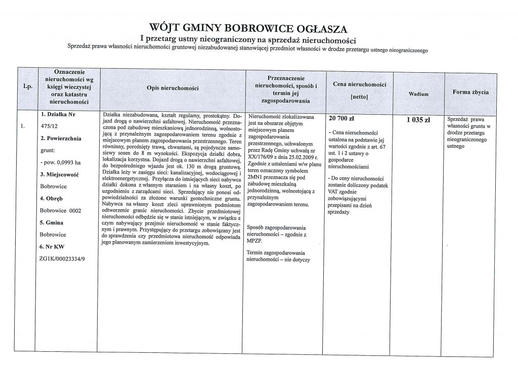 Skan ogłoszenia urzędu
