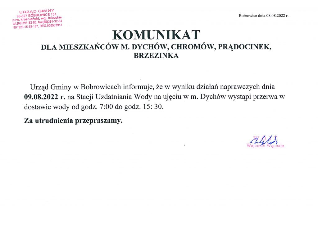 Skan ogłoszenia urzędu